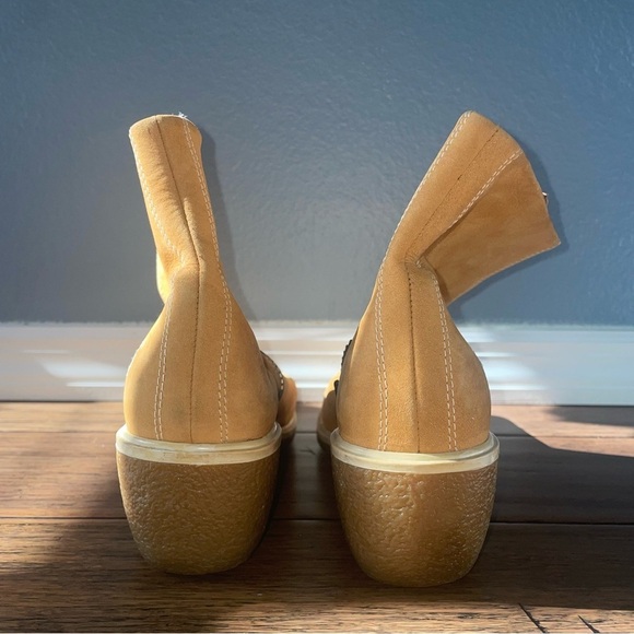 Y2K timberland boots ankle boots wedge boots heel leather boots zipper boots - Picture 6 of 16